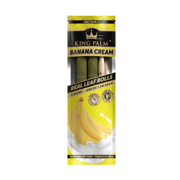 King Palm Flavor 2pk Rolls / Slim / Banana Cream